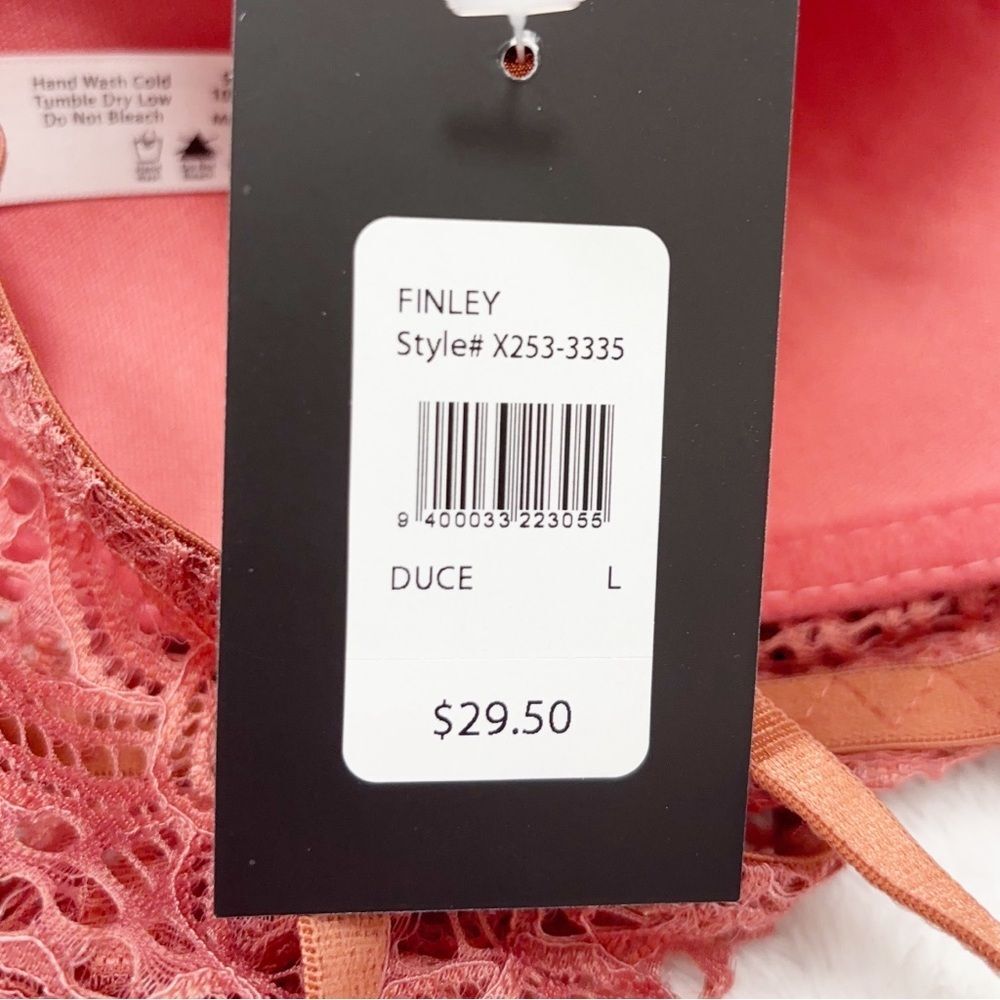 Frederick’s of Hollywood Finley Lace Bralette | Dusty Rose | Size L | NEW - Picture 7 of 8